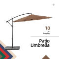 New deign 10ft Patio Offset Cantilever Hanging Market Umbrella For Garden